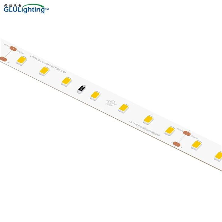 Augstas CRI 2835 sloksnes 98 LED/m 24 V augstas gaismas efektivitātes UL sarakstā