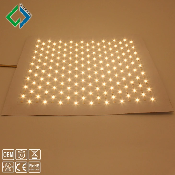 High Cri High R Value Ra95 CCT Bi Color 300x300 Flex Led Sheet, Sewable 300x300 Flexible Led Mat